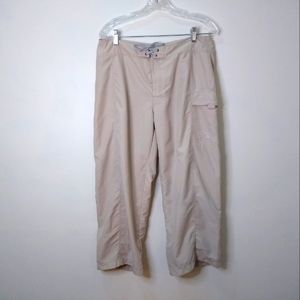The North Face Khaki Drawstring Crop Pants, size 12